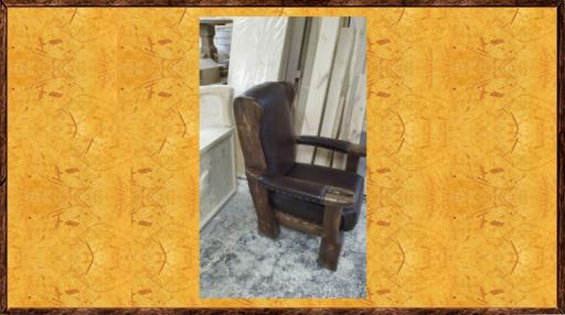 Кресло под старину из массива сосны  Аристократ