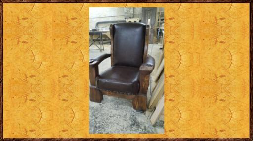 Кресло под старину из массива сосны  Аристократ