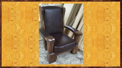 Кресло под старину из массива сосны  Аристократ