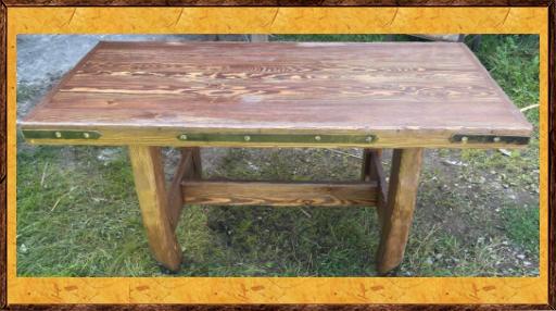 Стол под старину из массива Боярин