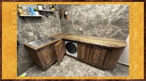 Кухня под старину из массива Олеся