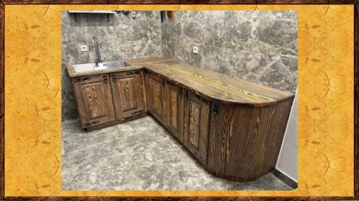 Кухня под старину из массива Олеся