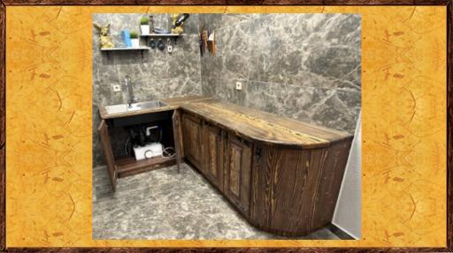 Кухня под старину из массива Олеся