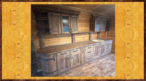 Кресло под старину из сосны Трактирная 