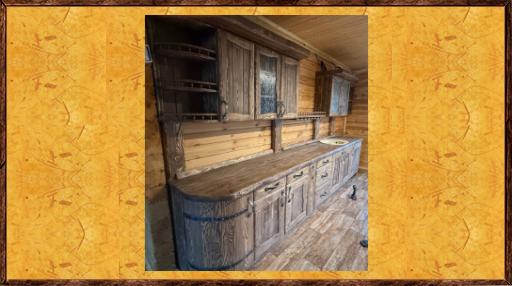 Кресло под старину из сосны Трактирная 