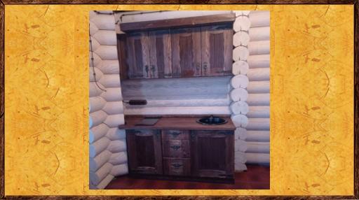 Кухня под старину из массива Мини