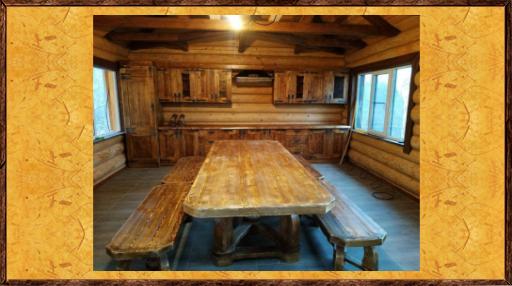 Кухня под старину из дерева Диво