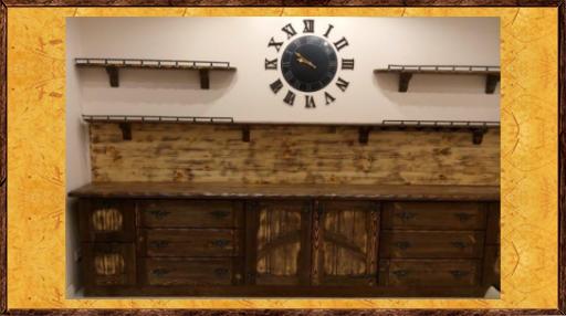 Кухня под старину из массива Часики