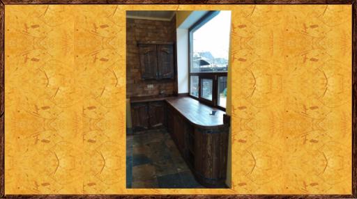 Кухня под старину из массива Беседка