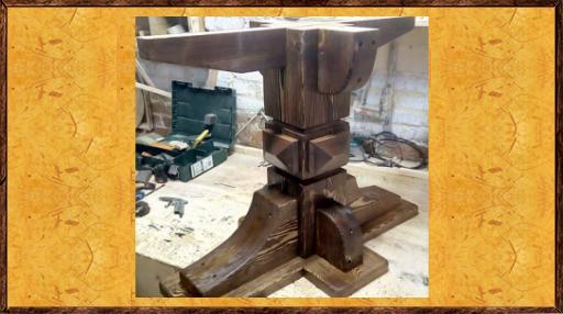 Стол под старину из массива Амбарный