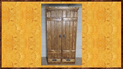 Шкаф под старину из дерева  Гостевой