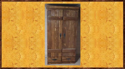 Шкаф под старину из дерева  Гостевой