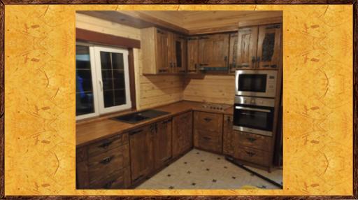 Кухня  под старину из массива сосны  Оксана