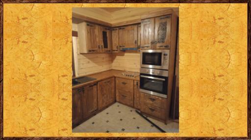 Кухня  под старину из массива сосны  Оксана