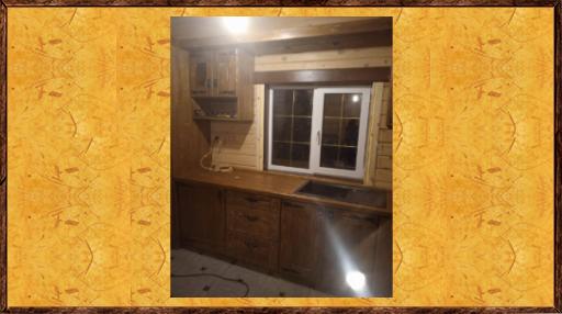 Кухня  под старину из массива сосны  Оксана