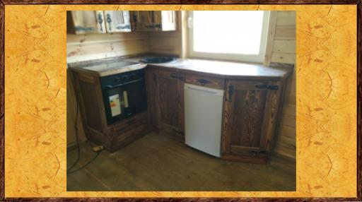 Кухня под старину из массива Хозяйская