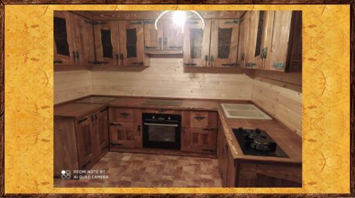 Кухня под старину из дерева Панская