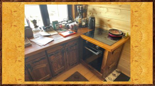 Кухня под старину из дерева Ирбис