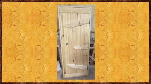 Дверь под старину из дерева Басня