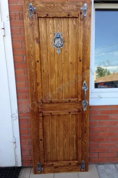 Дверь под старину Монарх из массива сосны, фото 3