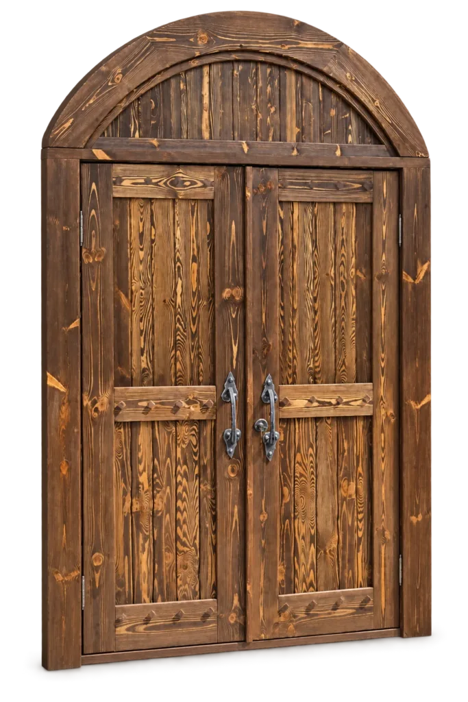 Двери с ковкой